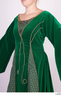  Photos Woman in Historical Dress 107 17th century green dress historical clothing upper body 0002.jpg